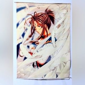 Vintage 'Oh My Goddess!' Anime Fabric Wall Scroll
